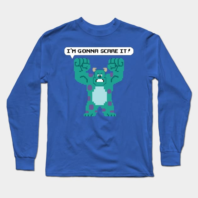 I'm Gonna Scare It! Long Sleeve T-Shirt by Leidemer Illustration 